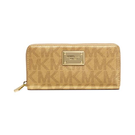 michael kors gold glitter wallet|Michael Kors continental wallet outlet.